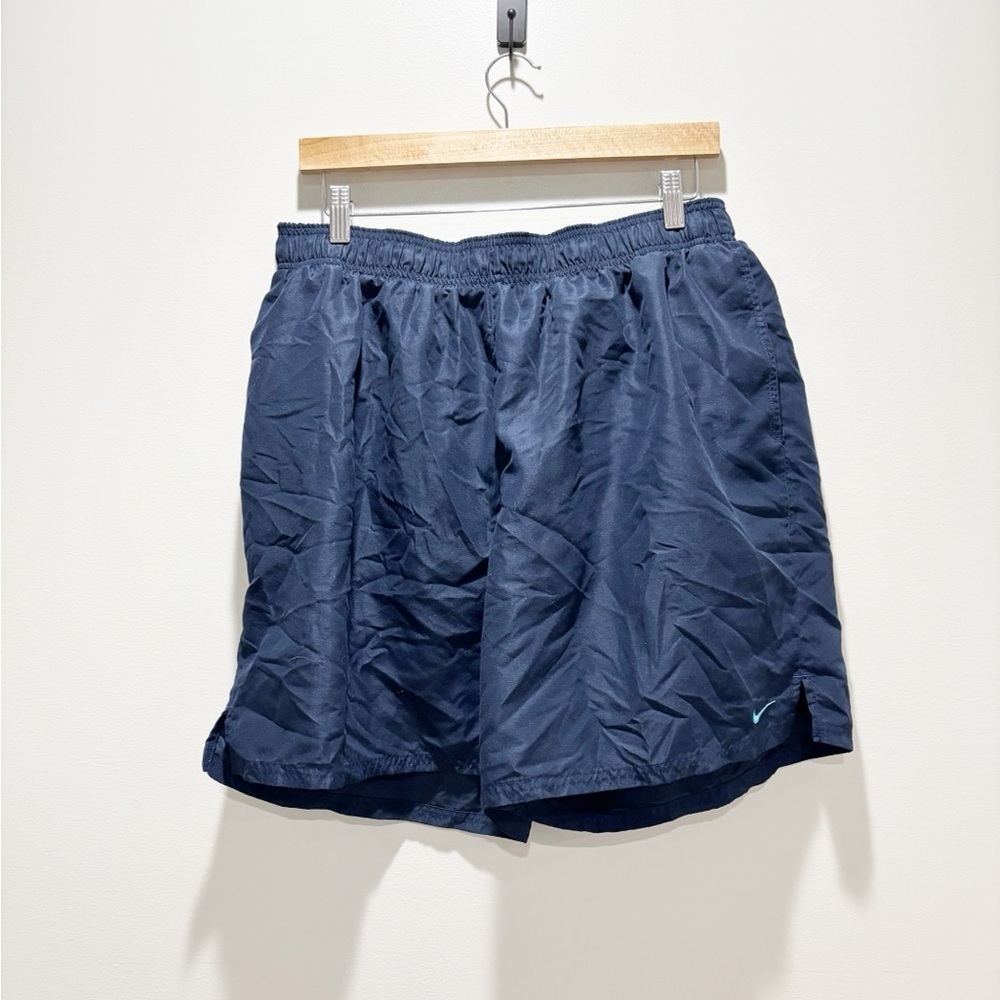 Nike Men's Dark Blue Navy Swim Trunks Mesh Lined Pockets Size XXL